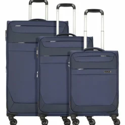 Worldpack Dublin 4 Rollen Kofferset 3-teilig mit Dehnfalte