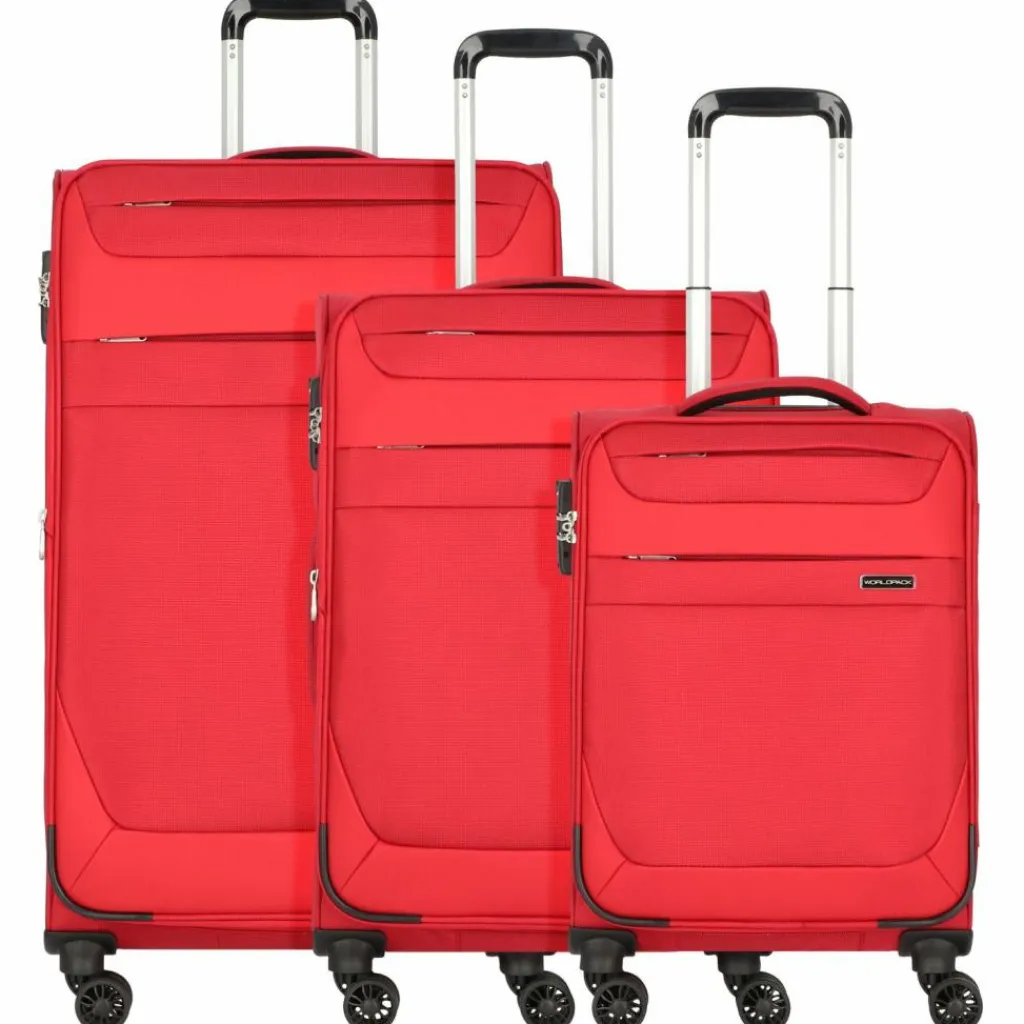 Worldpack Dublin 4 Rollen Kofferset 3-teilig mit Dehnfalte