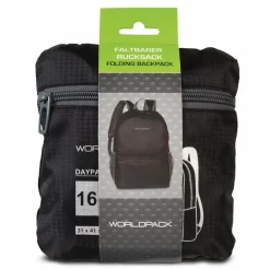 Sale Worldpack Faltbarer Rucksack 41 cm schwarz