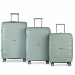 Worldpack Havanna 4 Rollen Kofferset 3-teilig taubenblau
