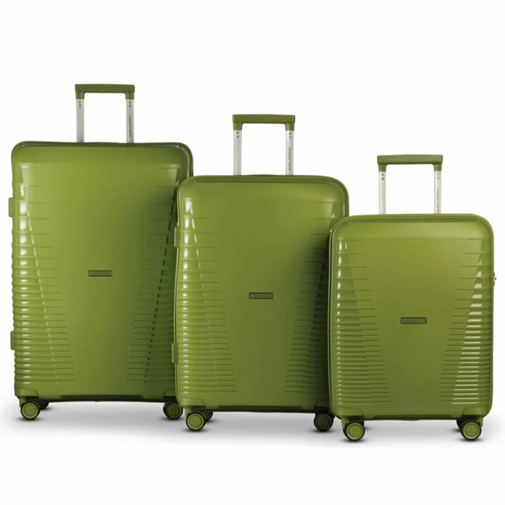 New Worldpack Havanna 4 Rollen Kofferset 3-teilig khaki