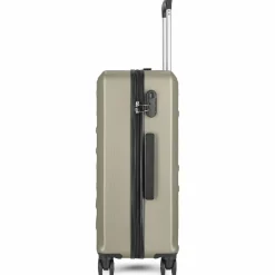 Worldpack New York 2.0 4 Rollen Kofferset 3-teilig champagner-metallic