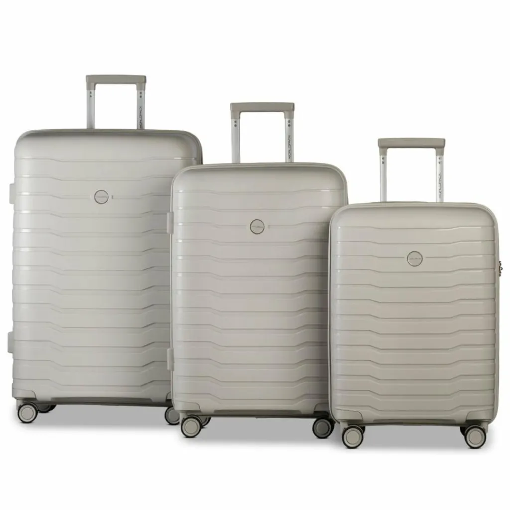 New Worldpack Portland 4 Rollen Kofferset 3-teilig natur