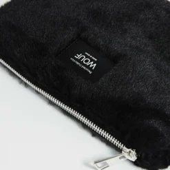 Hot Wouf Faux Fur Kosmetiktasche 22 cm black forest