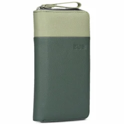 Zwei Damengeldbörsen Querformat<Eva Geldbörse 20 cm eucalyptus