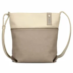 Zwei Umhängetaschen<Jana Umhängetasche 29 cm nubuk cappuccino