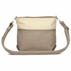 Zwei Umhängetaschen<Jana Umhängetasche 27 cm nubuk cappuccino