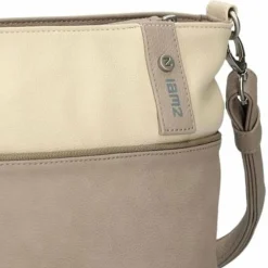 Zwei Umhängetaschen<Jana Umhängetasche 27 cm nubuk cappuccino