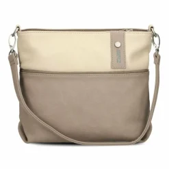 Zwei Umhängetaschen<Jana Umhängetasche 27 cm nubuk cappuccino