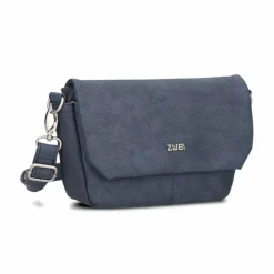 Best Zwei Mademoiselle.M Messenger 28 cm nubuk blue