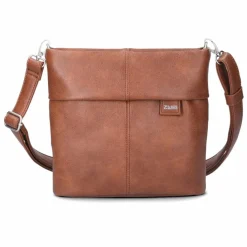 Zwei Schultertaschen<Mademoiselle.M Schultertasche 25 cm cognac
