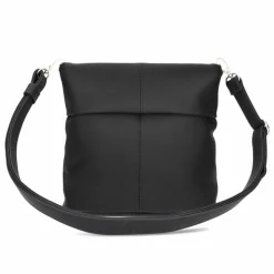 Best Zwei Mademoiselle.M Schultertasche 25 cm nubuk black