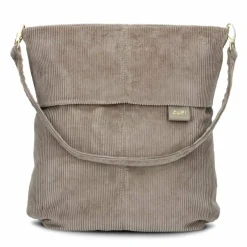 Online Zwei Mademoiselle.M Schultertasche 31 cm cord mocca